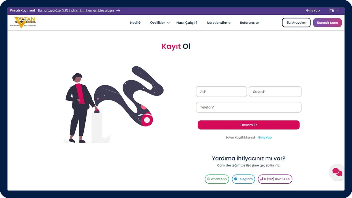 Adım 1: Profil Oluşturma